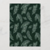 Carte D'accompagnement Bouquet de fleurs à feuillage persistant et de cot (Dos)