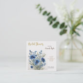 Carte D'accompagnement Bouquet de Fleurs Élégant Shower de Mariage à l'Aq (Debout devant)