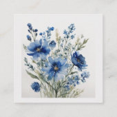 Carte D'accompagnement Bouquet de Fleurs Élégant Shower de Mariage à l'Aq (Dos)