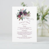 Carte D'accompagnement Bouquet de Mariages floraux Boho de Bourgogne Déta (Debout devant)
