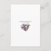Carte D'accompagnement Bouquet d'or violet violet violet (Dos)