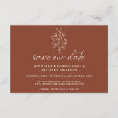 Carte D'accompagnement Bouquet en terre cuite Boho Botaniques Sauvez notr (Devant)