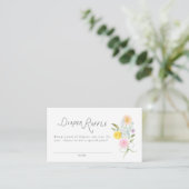 Carte D'accompagnement Bouquet floral (Debout devant)