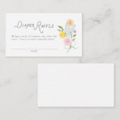 Carte D'accompagnement Bouquet floral (Devant / Derrière)