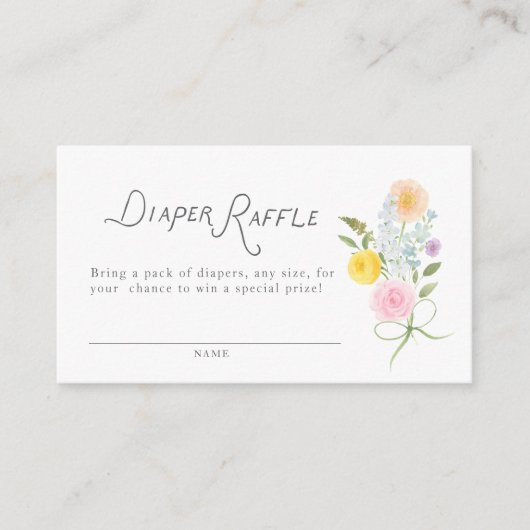 Carte D'accompagnement Bouquet floral (Devant)