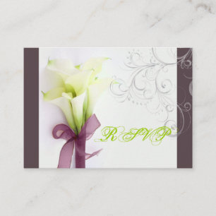Carte D'accompagnement Bouquet Pix-Dezines, lys calla blancs