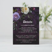 Carte D'accompagnement Bouquet romantique et mauve (Debout devant)