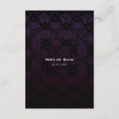 Carte D'accompagnement Bouquet romantique et mauve (Dos)