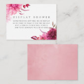 Carte D'accompagnement Bourgogne & Brousse Baby shower d'automne Déchets (Devant / Derrière)