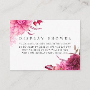 Carte D'accompagnement Bourgogne & Brousse Baby shower d'automne Déchets 