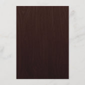 Carte D'accompagnement Bourgogne Floral Rustic Mariage Information Invité (Dos)