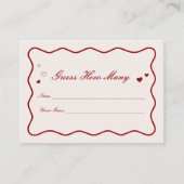 Carte D'accompagnement Bourgogne Saint-Valentin Fête de Fiançailles Devin (Devant)