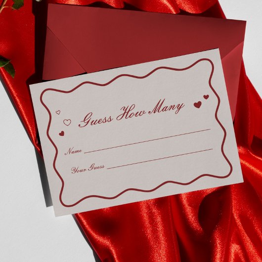 Carte D'accompagnement Bourgogne Saint-Valentin Fête de Fiançailles Devin