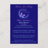 Carte D'accompagnement Bouteille Fille Baby shower Livres Pour Bébé (Devant)