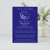 Carte D'accompagnement Bouteille Fille Baby shower Livres Pour Bébé (Debout devant)