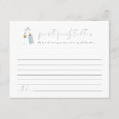 Carte D'accompagnement Bouteilles ANDI Blue Poppin Traditions familiales  (Devant)