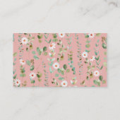 Carte D'accompagnement Bouteilles de pluie rose carafe (Dos)