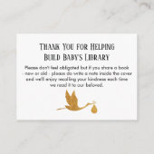 Carte D'accompagnement Boutique en Faux Gold Foil, Demande de réservation (Dos)