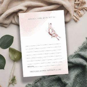 Carte D'accompagnement Bouton bleu mou Conseil pour le Baby shower de mam