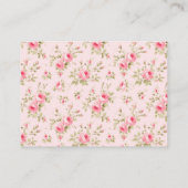 Carte D'accompagnement Bow Baby shower Livres pour boîtier bébé (Dos)