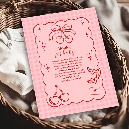 Carte D'accompagnement Bow Bow Bow Baby shower Books pour bébé