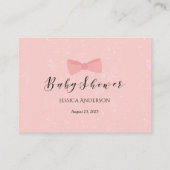 Carte D'accompagnement Bow Bow Simplement Mignonne Pour Le Jeu Baby showe (Dos)