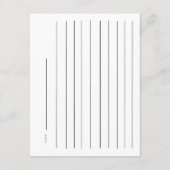 Carte D'accompagnement Bow Bridal Shower Recipe (Dos)