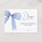 Carte D'accompagnement Bow floral pattern bow baby shower diaper raffle  (Devant)