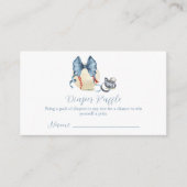 Carte D'accompagnement Bow Pacifier Baseball Diaper Raffle Baby Shower  (Devant)
