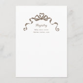 Carte D'accompagnement Bow Ribbon Antique Livres de Frame Victorien pour  (Dos)