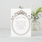 Carte D'accompagnement Bow Ribbon Antique Livres de Frame Victorien pour  (Debout devant)