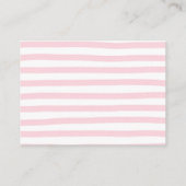 Carte D'accompagnement Bow rose baby shower d'aquarelle florale (Dos)