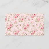 Carte D'accompagnement Bow rose Baby shower de la couche Refle Enceinte (Dos)