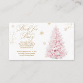 Carte D'accompagnement Bow rose froid à l'extérieur des livres de Baby sh (Devant)