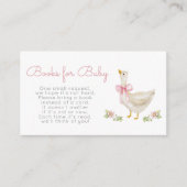 Carte D'accompagnement Bow rose Silly goose Books for baby ticket (Devant)