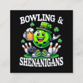 Carte D'accompagnement Bowling St Patrick's Day Shenanigans (Dos)