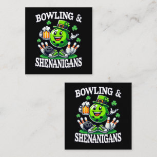 Carte D'accompagnement Bowling St Patrick's Day Shenanigans
