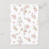 Carte D'accompagnement Bows and Wildflowers (Dos)