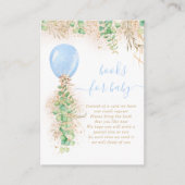 Carte D'accompagnement Boy Balloon Eucalyptus Gold Parties scintillant Bo (Devant)