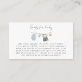 Carte D'accompagnement Boy Clothes Baby shower d'aquarelle livre pour béb (Devant)