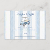 Carte D'accompagnement Boy Golf Baby shower Diapper Raffle (Devant)