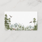 Carte D'accompagnement Boy Pine Tree Forest Mountain Combien de bonbons (Dos)