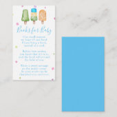 Carte D'accompagnement Boy Ready to Pop Summer Books for Baby shower (Devant / Derrière)