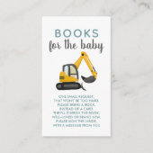 Carte D'accompagnement Boys Cute Digger Livres Pour Bébé (Devant)