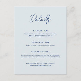 Carte D'accompagnement Bradford Mariage moderne