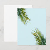 Carte D'accompagnement Branche de palmier (Devant / Derrière)