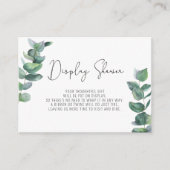 Carte D'accompagnement Branche d'eucalyptus - Démonstration de douche (Devant)