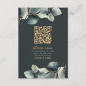 Carte D'accompagnement Branche Eucalyptus joli mariage rsvp boîtier (Devant)