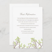 Carte D'accompagnement Branches bienheureuses Directions/Carte d'informat (Devant / Derrière)