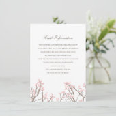 Carte D'accompagnement Branches bienheureuses Mariage Insertion (Debout devant)